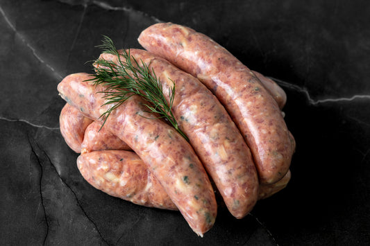 Beef Cheese & Chive Sausages